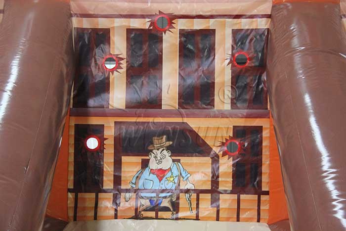 Gunsmoke 3 Lane Inflatable Shooting Gallery Indoor / Outdoor Inflatable Games