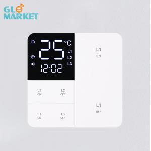 Buy cheap Glomarket Smart Tuya Wifi Button Wall Switch Remote/Voice Alexa/Timer Control With Lcd Screen Temperature and Humidity product