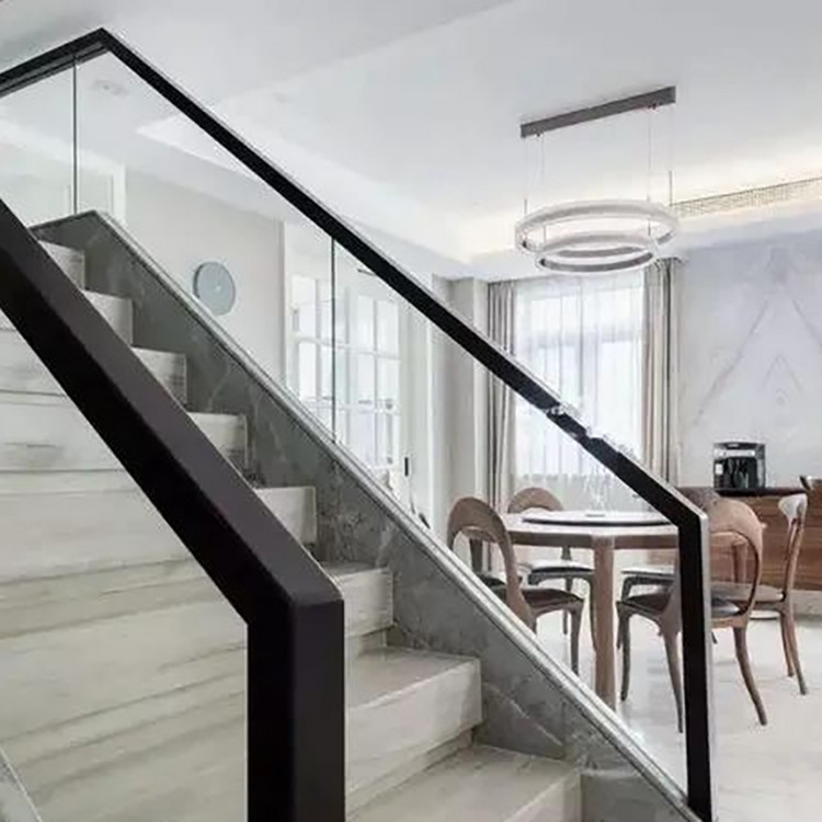 Curved Glass Balustrade Glass Staircase Balustrade Internal Landing Voids