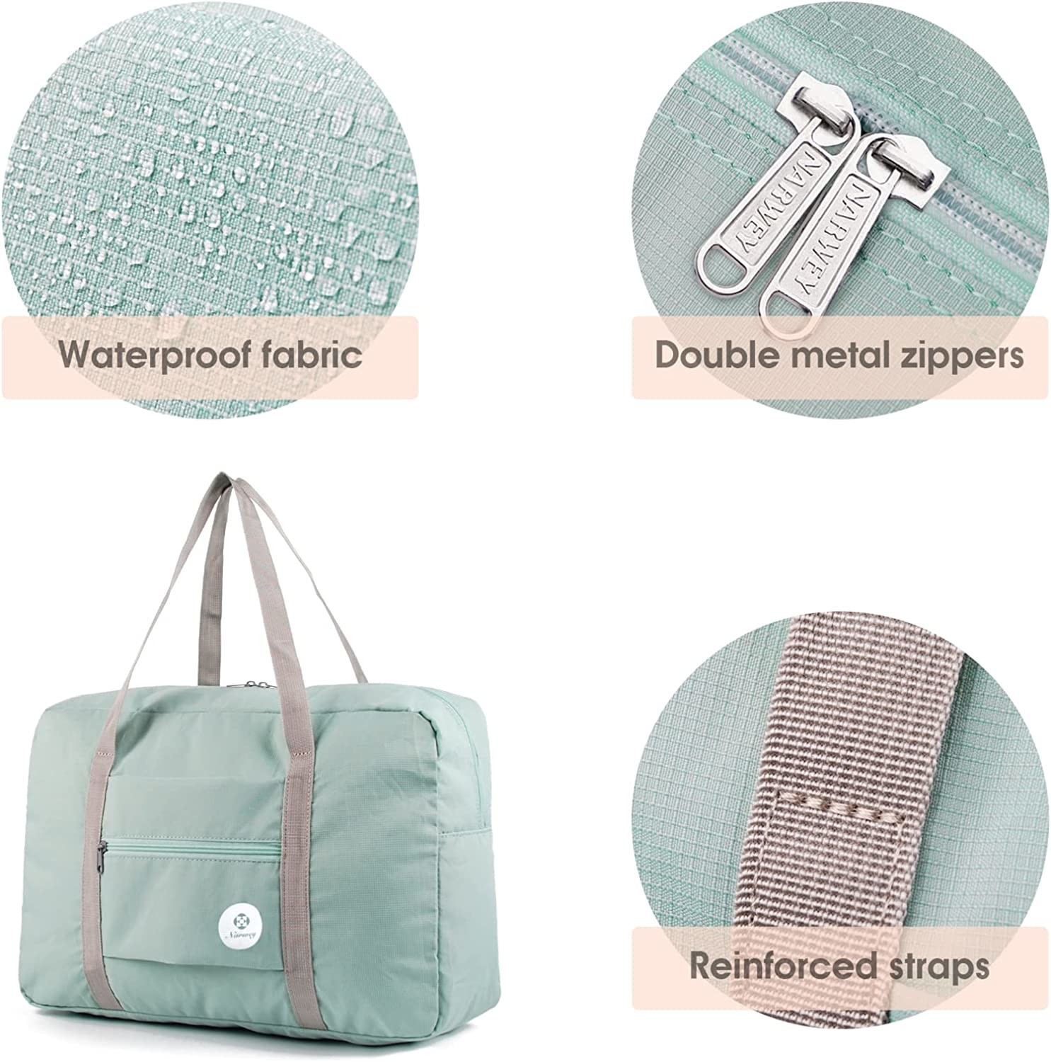 Sport Foldable Travel Duffel Bag Tote Carry On Luggage Weekender Overnight For Women