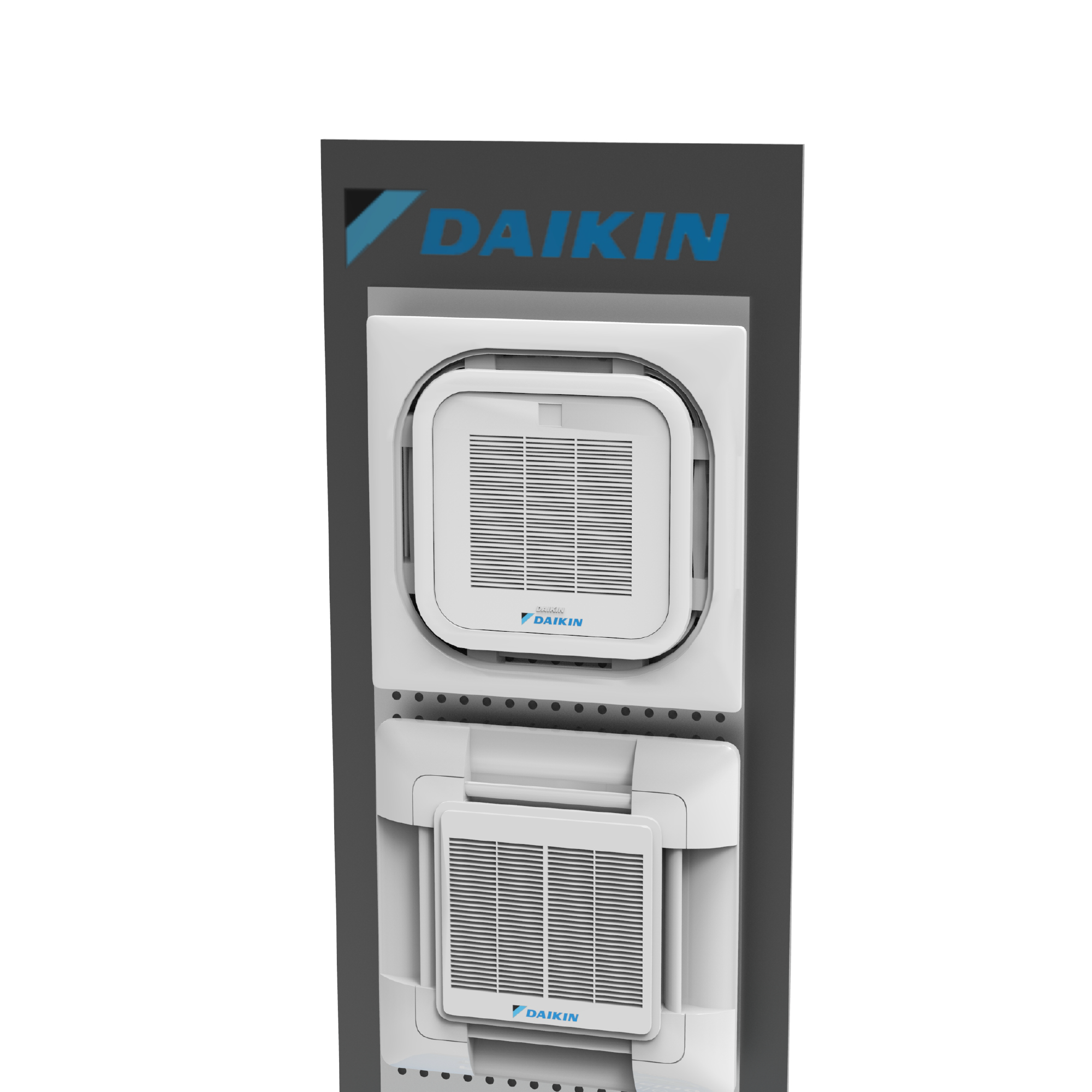 Customizable Metal Display Stands Shopping Centre Display Stands Air Conditioning