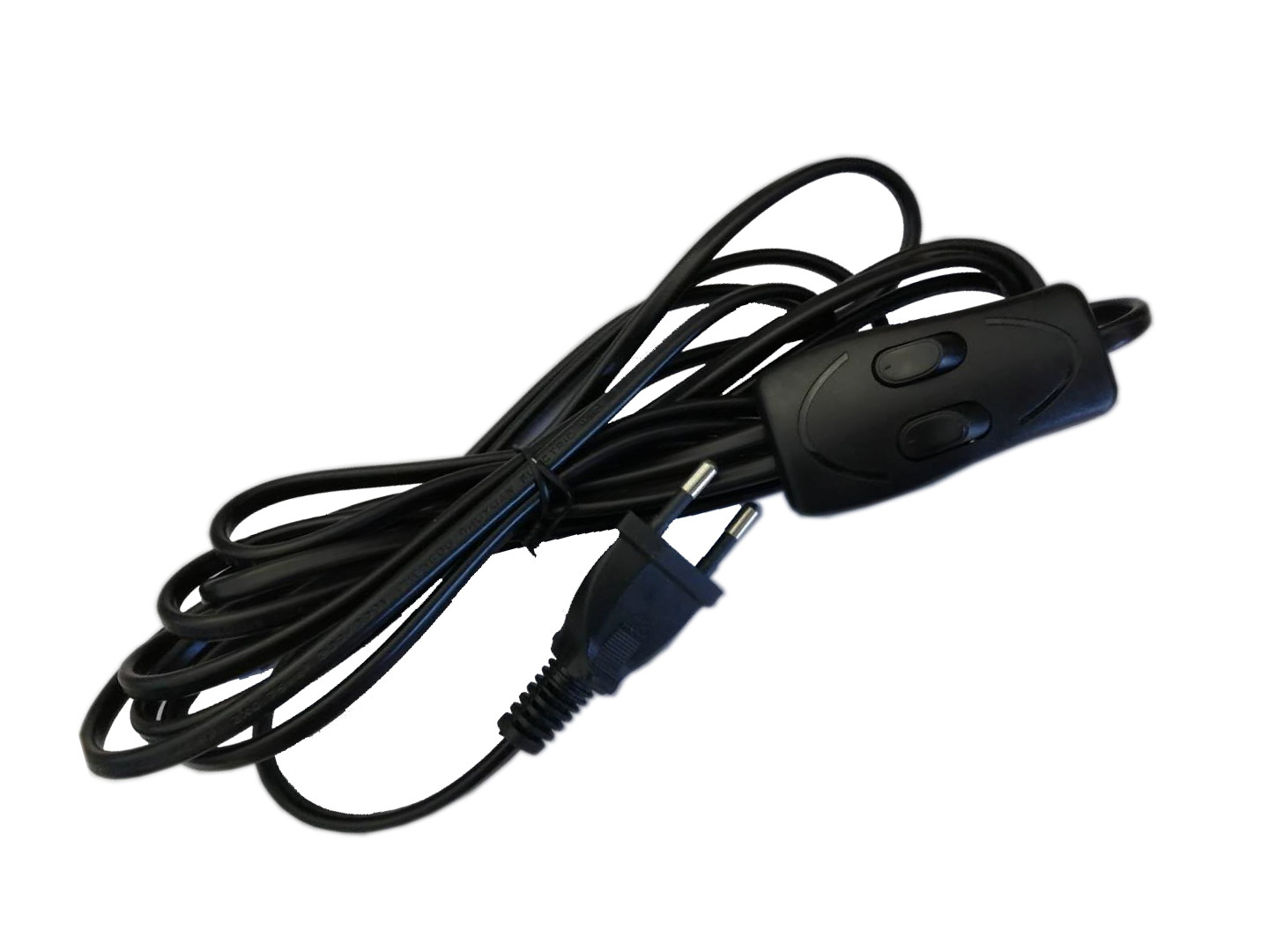 European VDE Power Cord AC IEC 3 Ft Extension Cord With Switch