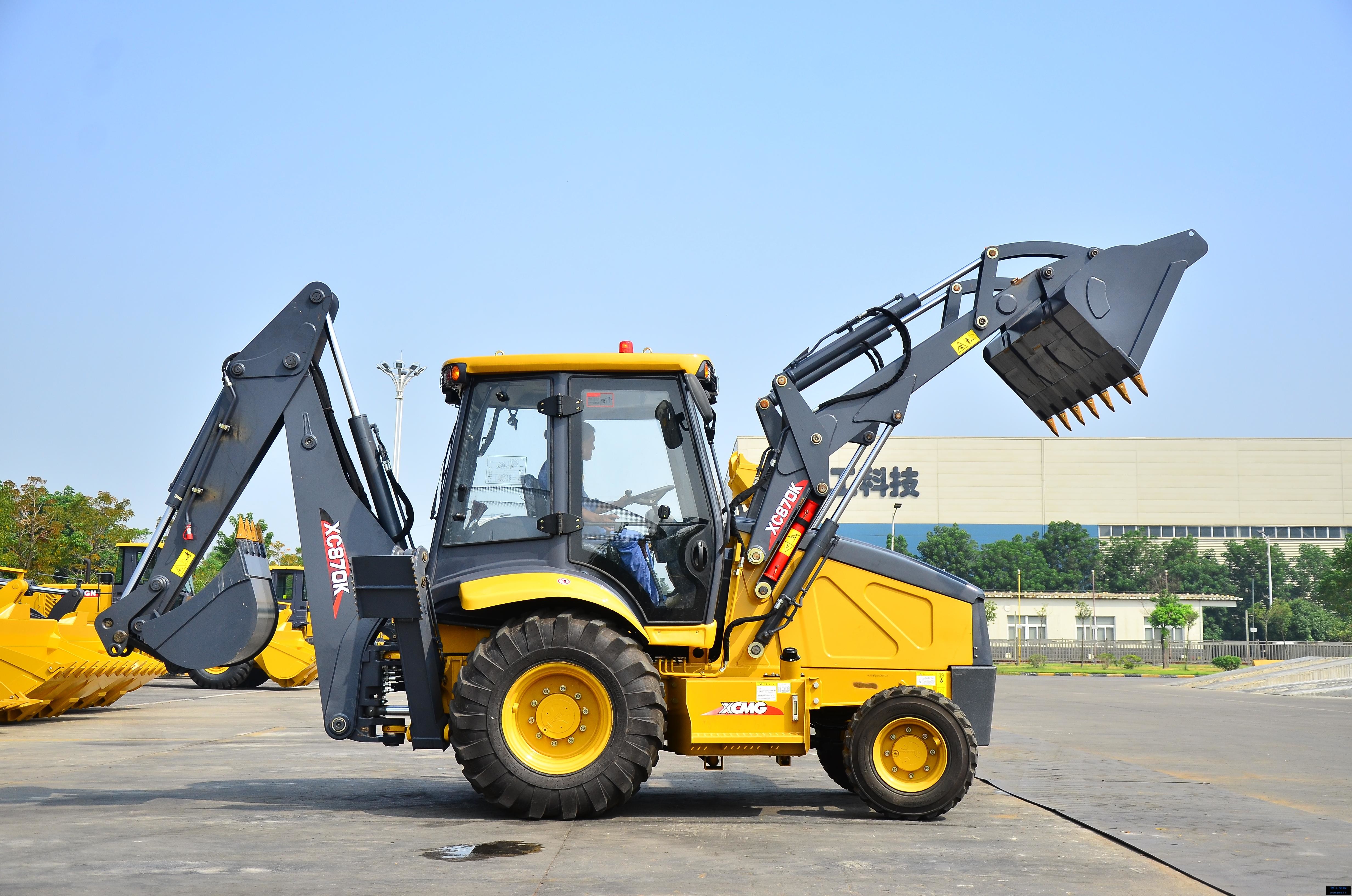 XCMG XC870K Farm Mini Tractor With Backhoe And Front End Loader