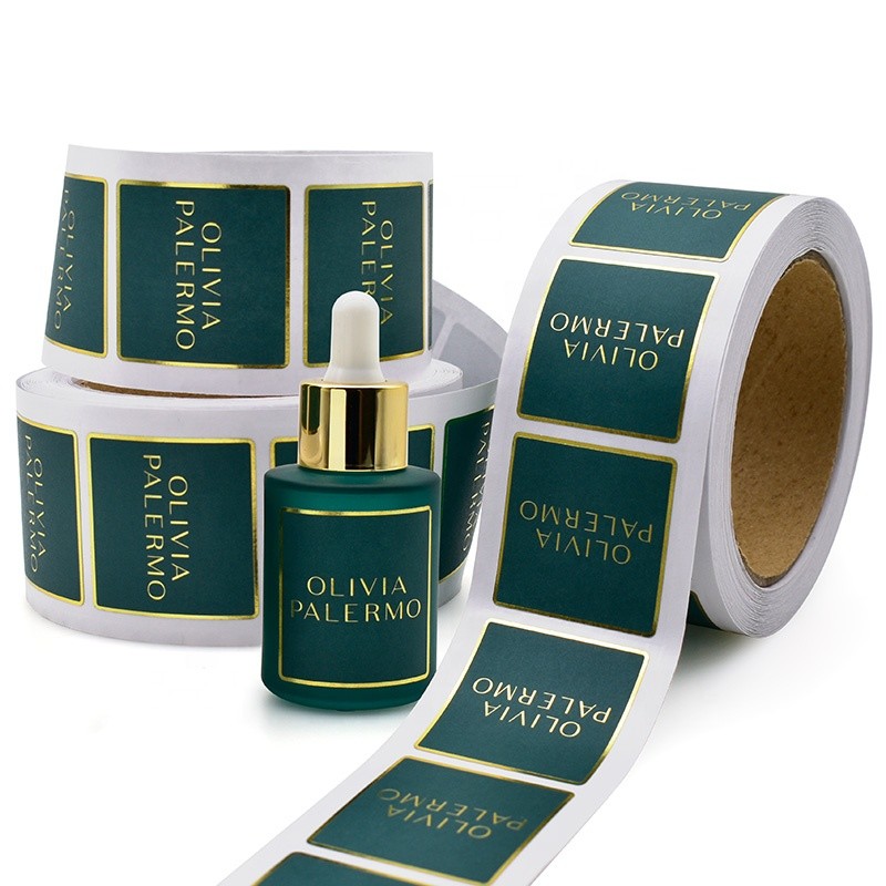 Waterproof 4cm Length Dropper Essential Oil Bottle Labels Pantone Color