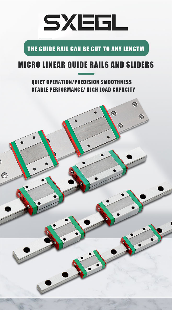 Nano Level Precision Linear Guide Rail Lubricated Micro Linear Guides 15mm - 63mm