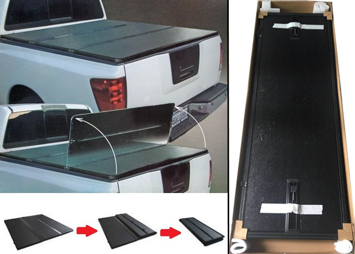 Ford Raptor F150 2015 2017 Alloy Folding Trunk Bed Cover , Cargo System