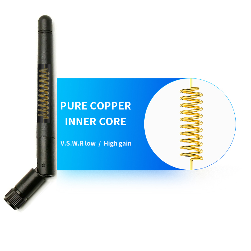 Indoor 600-6000MHz Dual Band Wireless USB 50 Ohm Duck WiFi Antenna with SMA Connector