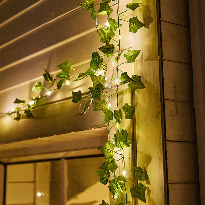 75lm/w IP65 Waterproof LED Fairy String Lights LED Leaf Garland Light