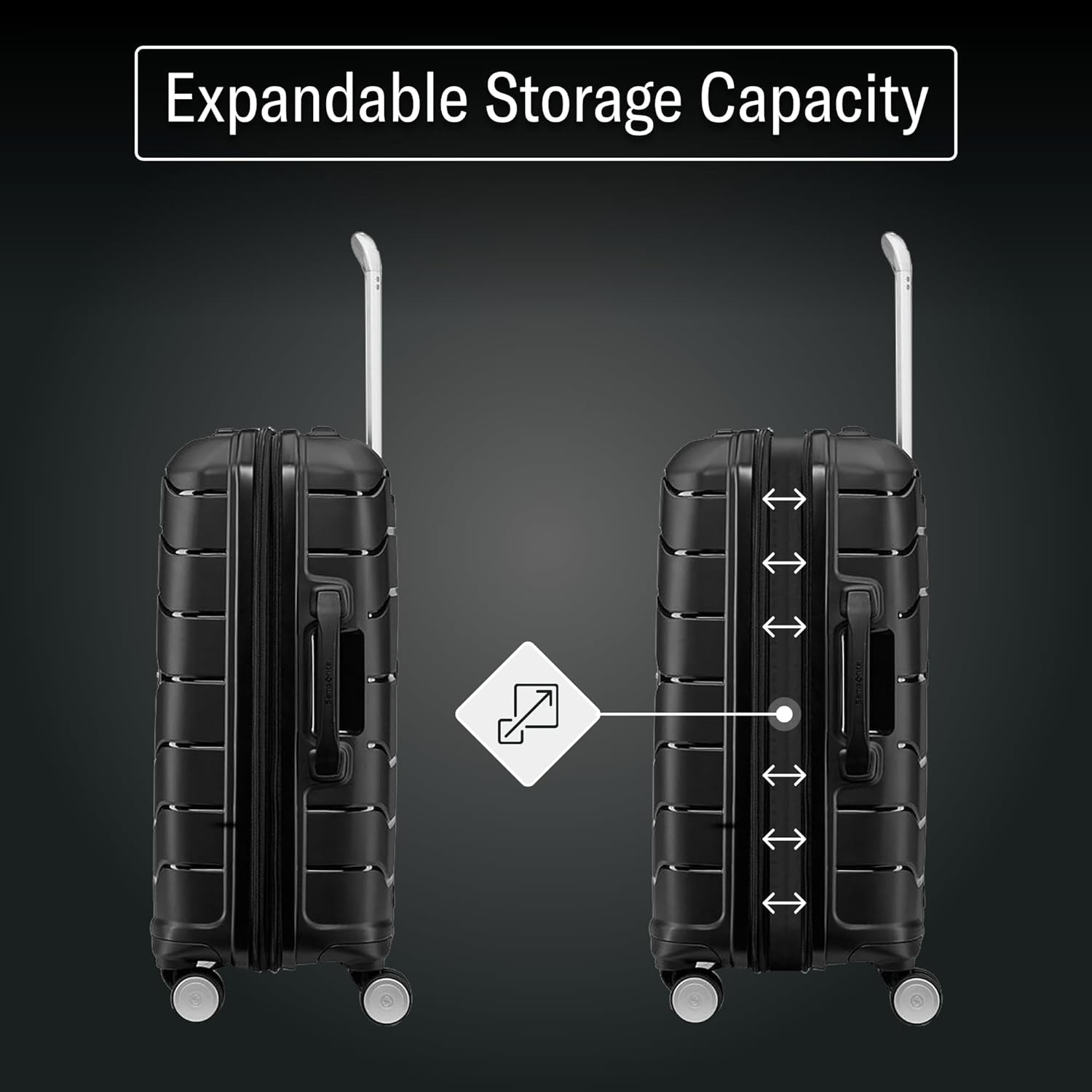 Hardside Expandable with Double Spinner Wheels, Carry-On 21-Inch, White