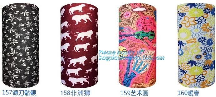 multi choice women head scarf printed colorful face mask custom logo/size bandana,Sport Strapping Seamless Custom Gaiter Whi