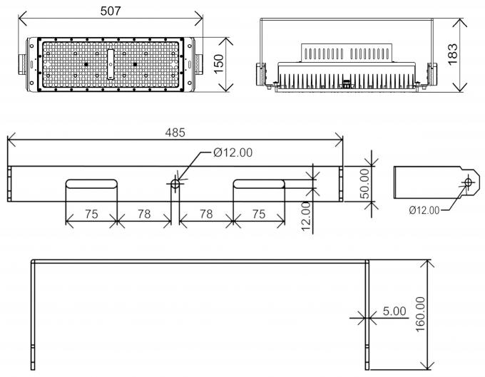 160lm/W LED Flood Lights With High Bright 200w 400w 600w 800w 1000w 1200w 8
