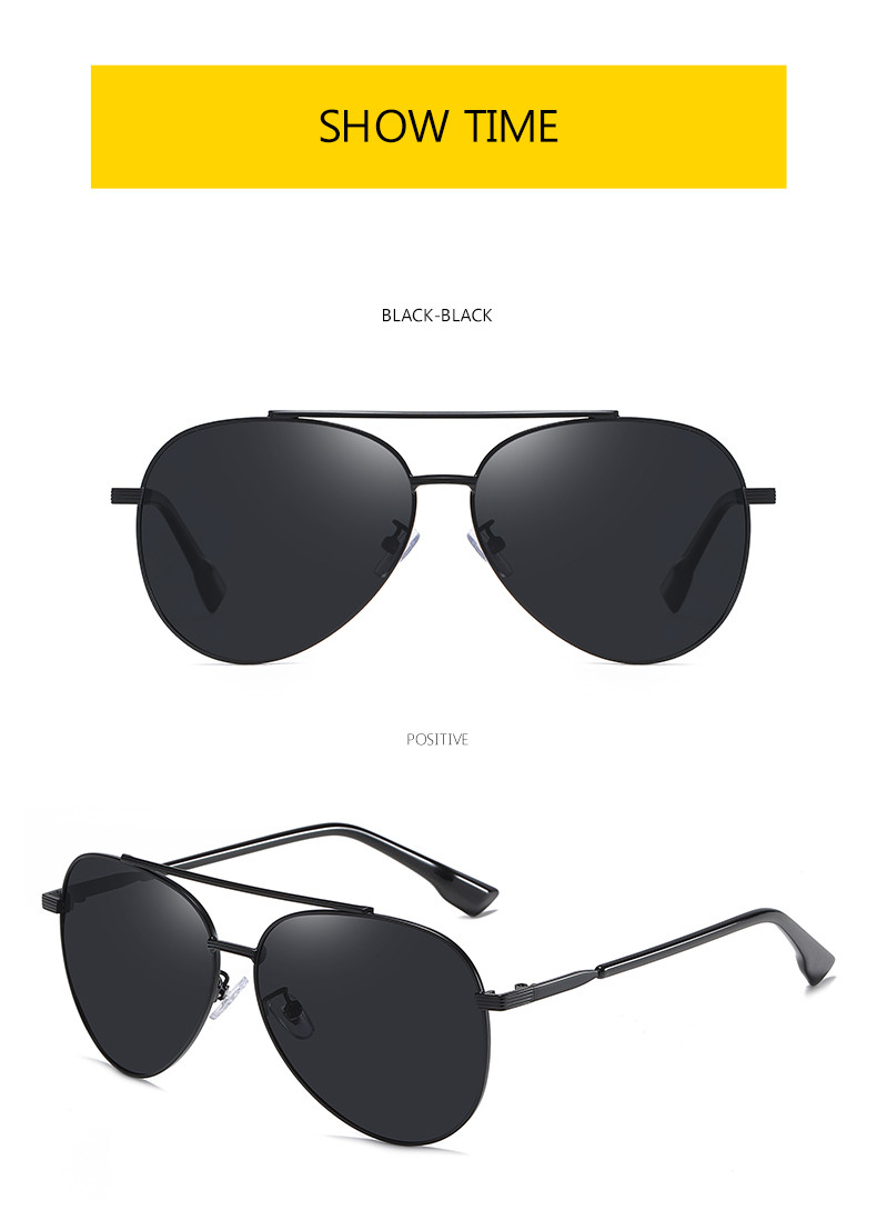 Portable TAC Polarized Photochromic Sunglasses Men'S UV400 Driving Transition Lens