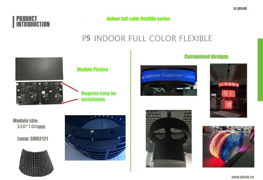 indoor rgb full color customized P2 P3 P4 P5 p6 flexible led display screen panel module price wholesale