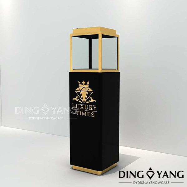 Light Installed Jewelry Stain Steel Exhibition Display Cases