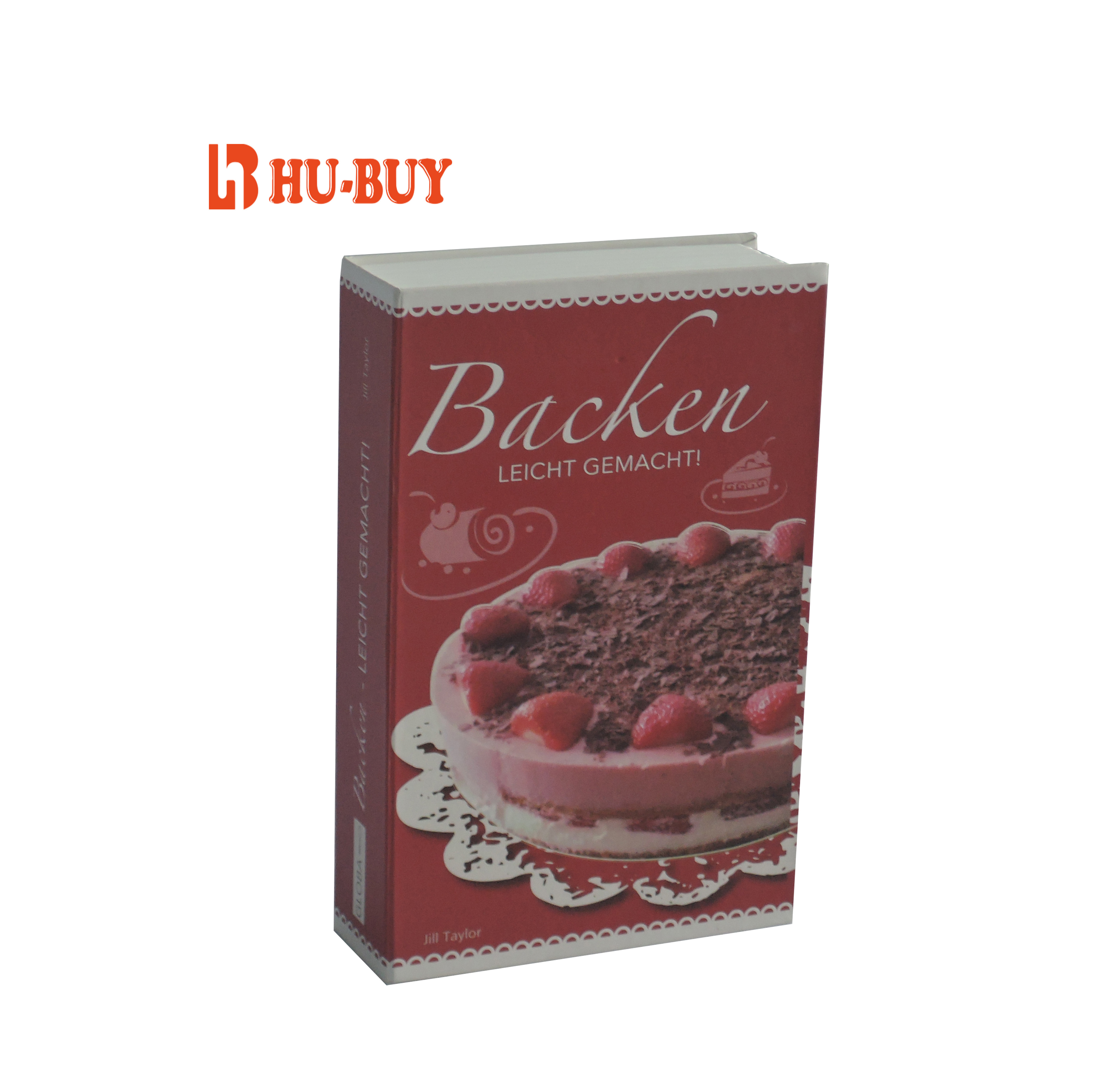 Steel Metal Cash Box Book Design With Key Lock Powder Coated Finishing