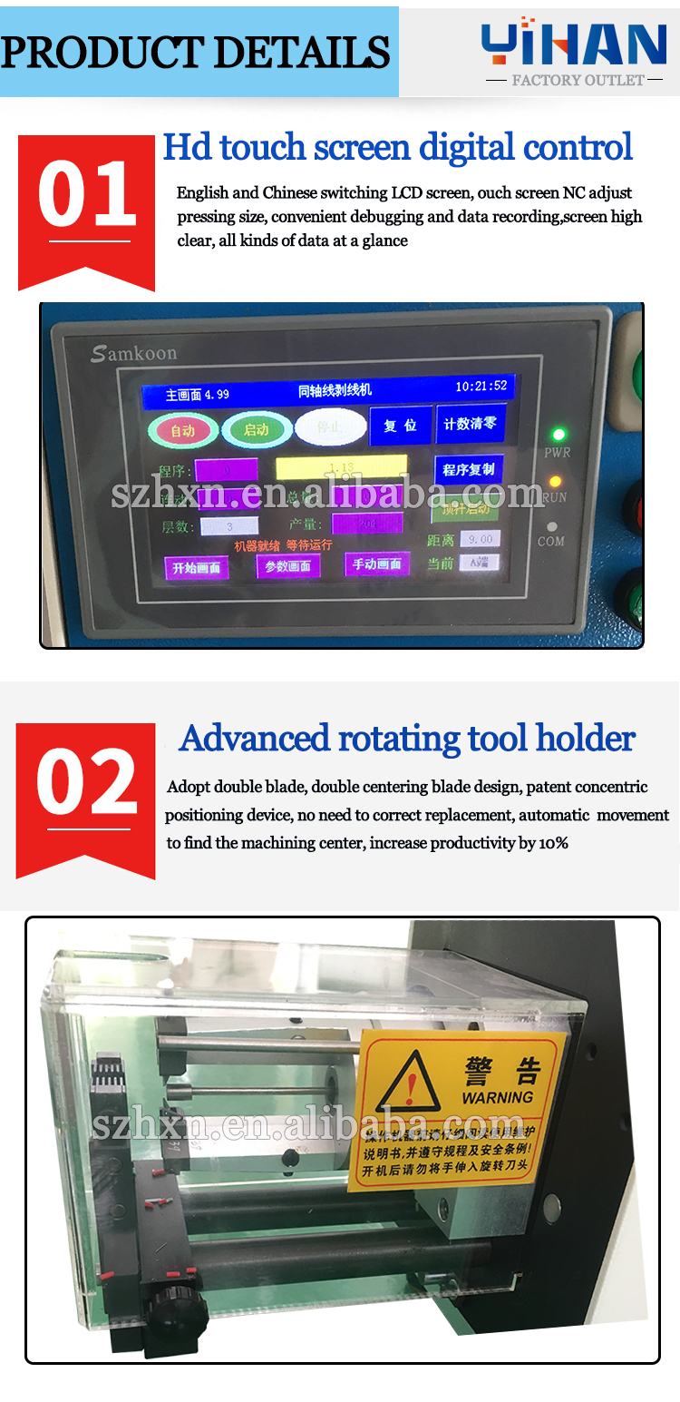 Flexible Coaxial Wire Harness Process Machine with Stripping Length Range 0.1-200mm