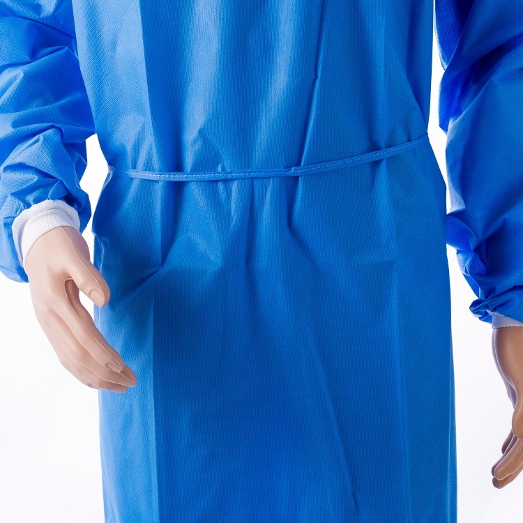 Reinforced Nonwoven Disposable Protective Gown 45gsm Eco Friendly