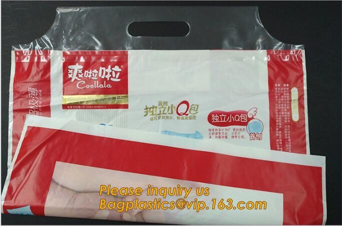 Factory Custom made Environmental PVC clear packaging toy storage handle bag,plastic tote packaging bag with handles fro