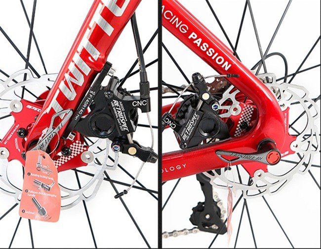 TWITTER THUNDER Carbon Fiber Road Bicycle Disc Brake 22 Speed Alloy Wheel For Road