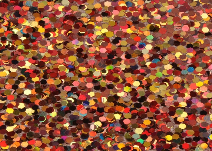 Decorative Grade 3 Chunky Glitter Paper Color Mixed 12*12 Inch Size