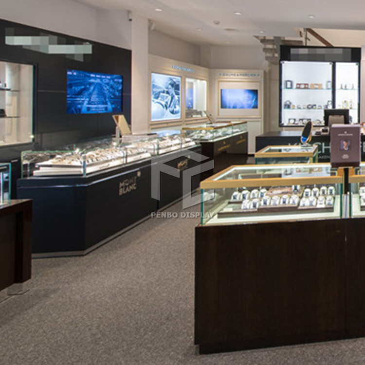 ODM Watch Shop Countertop Glass Display Case 10mm Tempered Glass