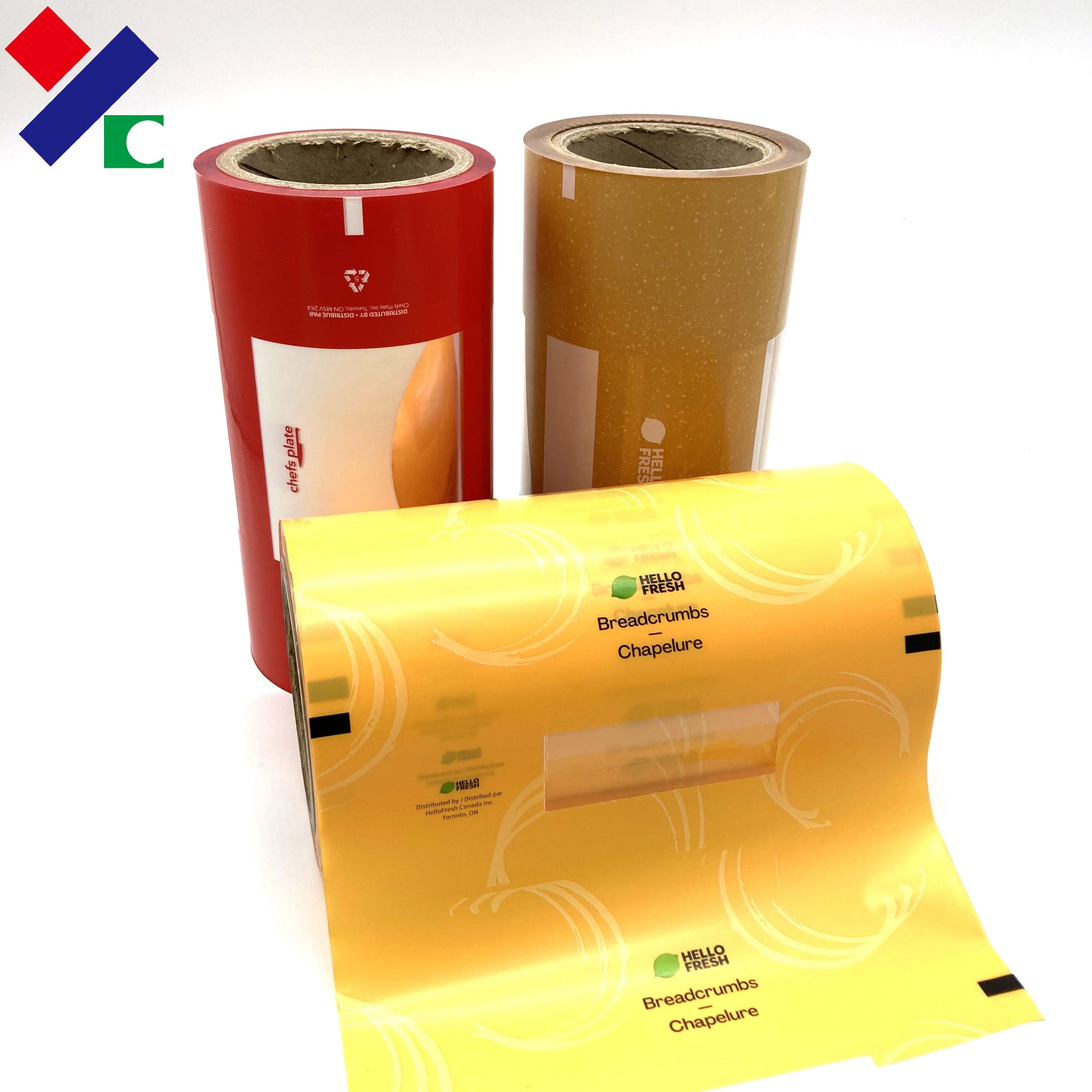 CMYK Wrap Film Roll Easy Tear Ice Pop Jelly Strip Stick Automatic Plastic Packing