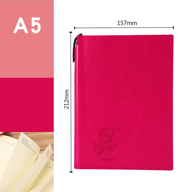 2022 Custom Logo Pu Leather Softcover Notebook Journal for Daily Weekly Monthly Planner