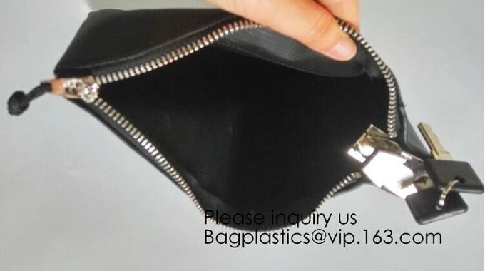 Locking Security Money Bag, Cash Bag,Bank Bag Canvas Keyed Security,Money Bag with Key Lock Keyed Security, security bag