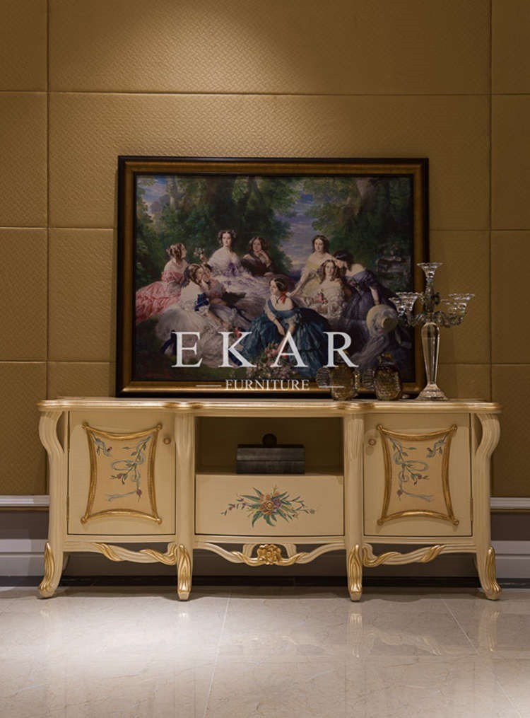 Home Furniture Western-Style Modern Tv Stand Modern Recycle Wood Tv Stand