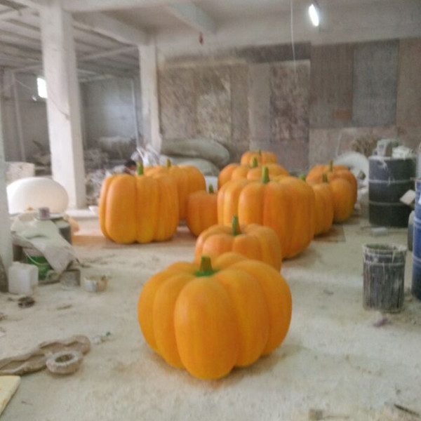 customize size Hotel mall deco fiberglass statue pumpkin statue in plaza or theme restaurant