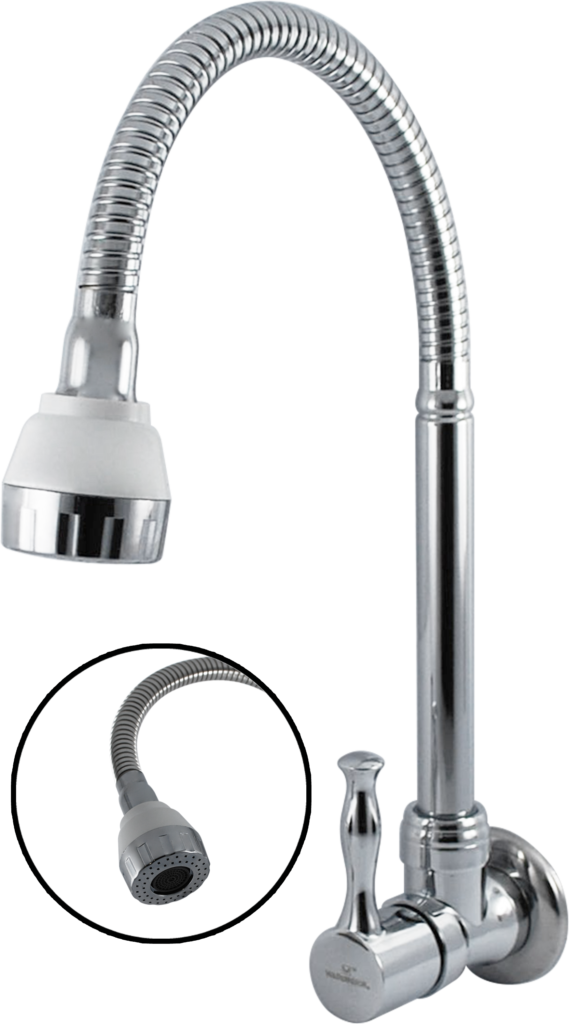 Single Handle Wall Mounted Cold Water Faucet Brass Body Kitchen Sink Tap For OEM Market