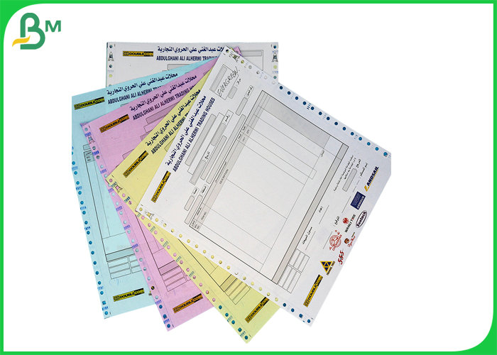 White Blue Yellow 55g 50g Carbonless Paper A4 650mm 750mm Width In Roll 