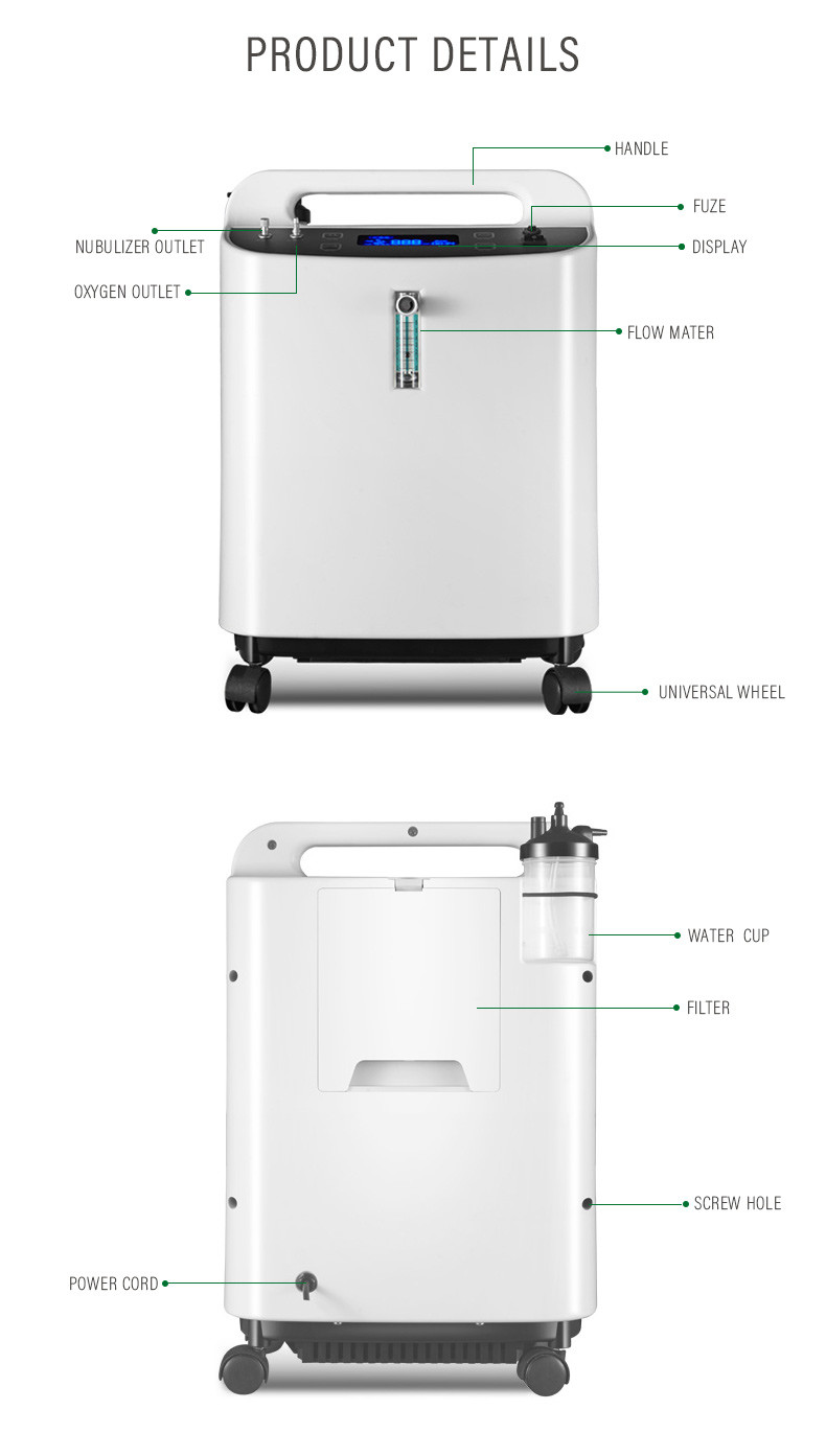 Efficient Household Oxygen Generator 50HZ , 350W Oxygen Producing Machine