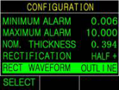 (A-SCAN) Ultrasonic Color Waveform Corrosion Thickness Gauge