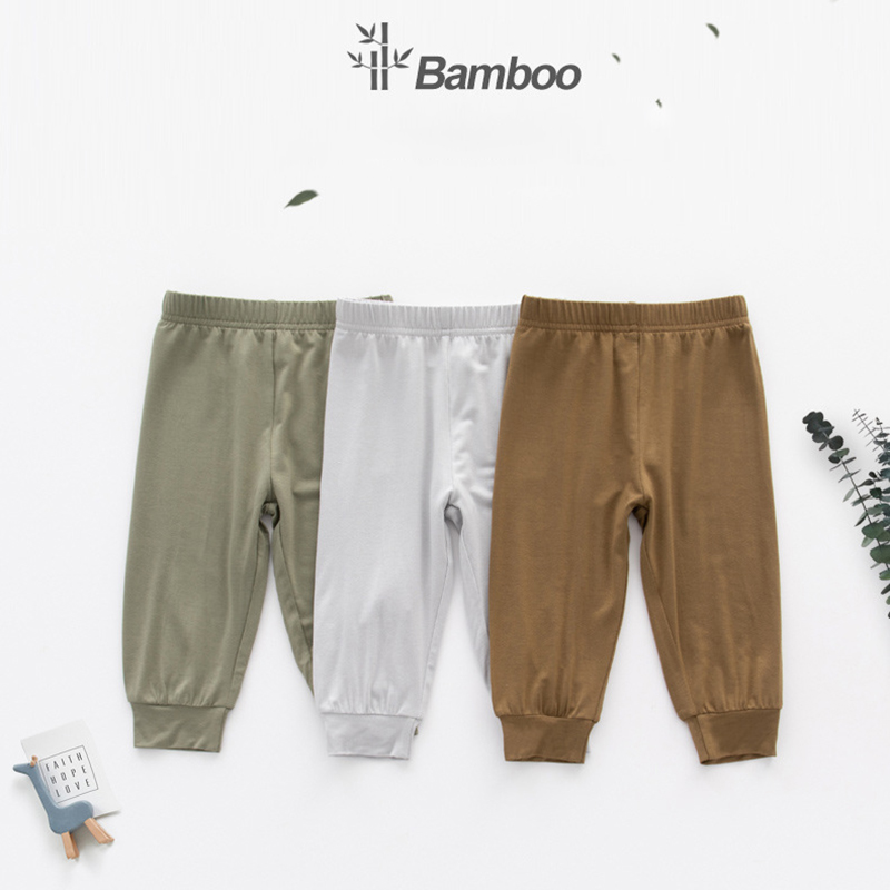 Infant toddler baby clothes bamboo fiber pants Leggings Newborn Baby kids jogger Bottom Pants unisex baby pants