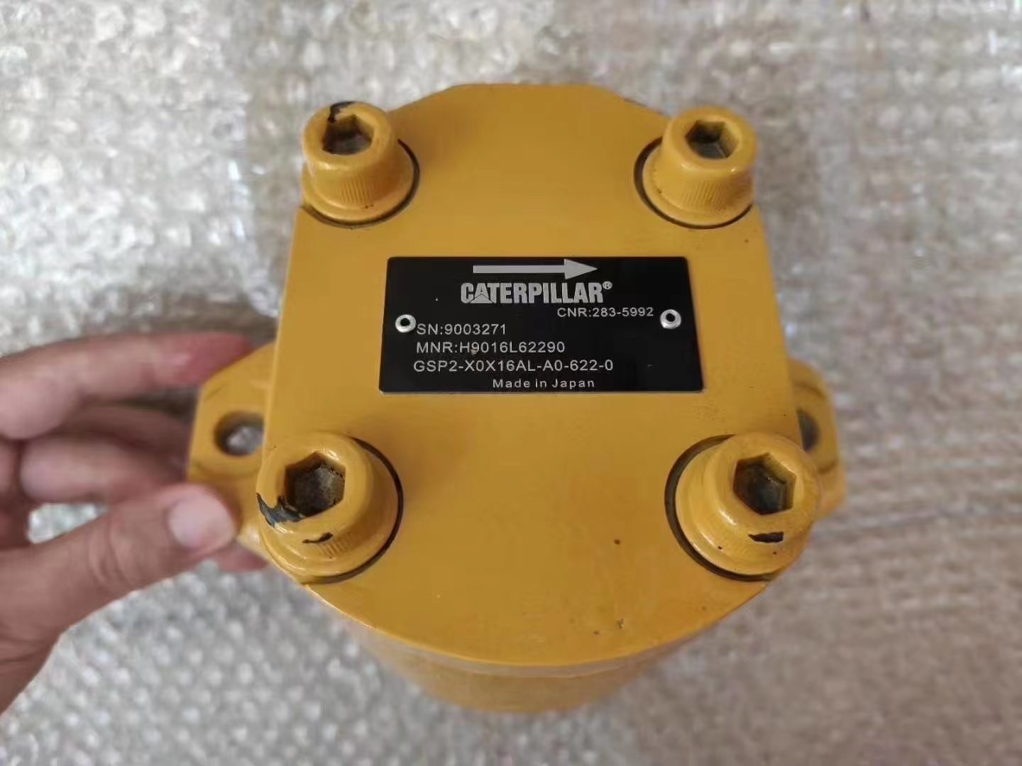 CAT 330C Crawler Excavator Hydraulic Fan Motor Parts With Wooden Case