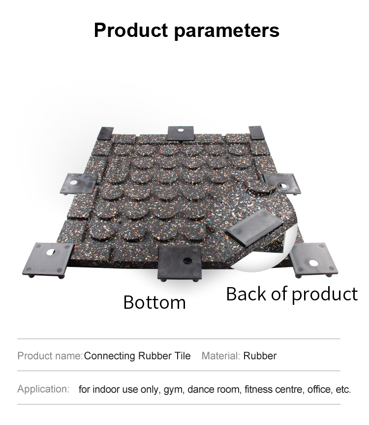 Wear Resistant Fitness Rubber Flooring Multiscene Practical For Gym