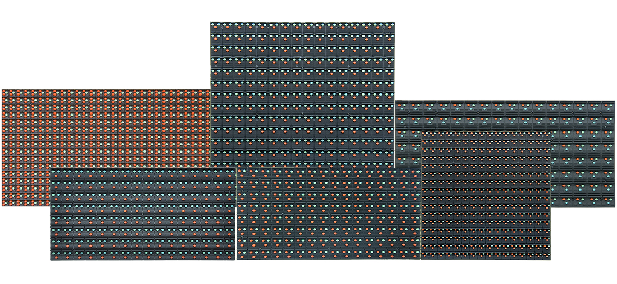 High Brightness Single Color LED Display Module P10 P16 P20 For City Road Gantry Top