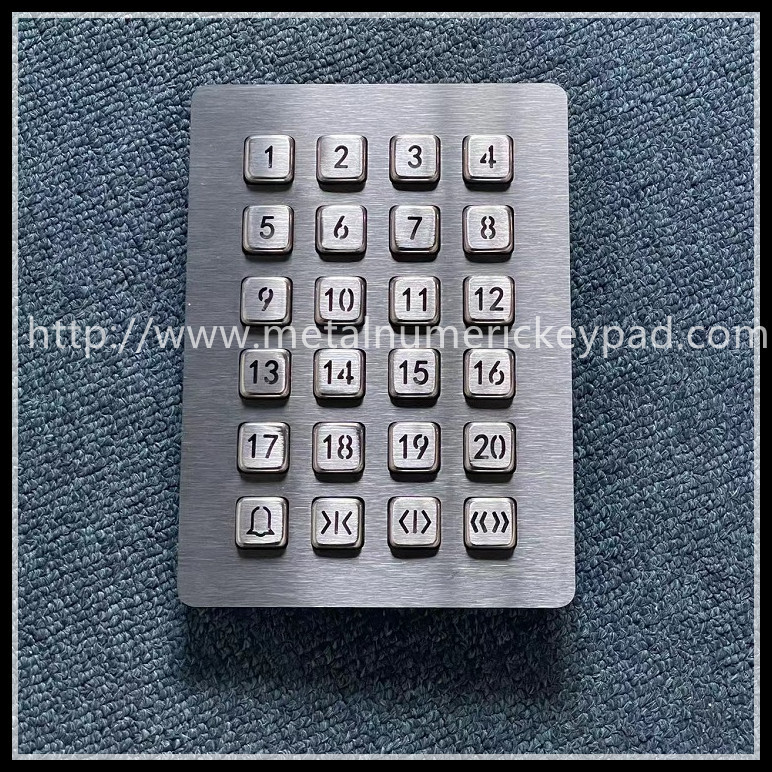 IP65 Waterproof Numeric Keypad Access Control Digital Metal Keyboard