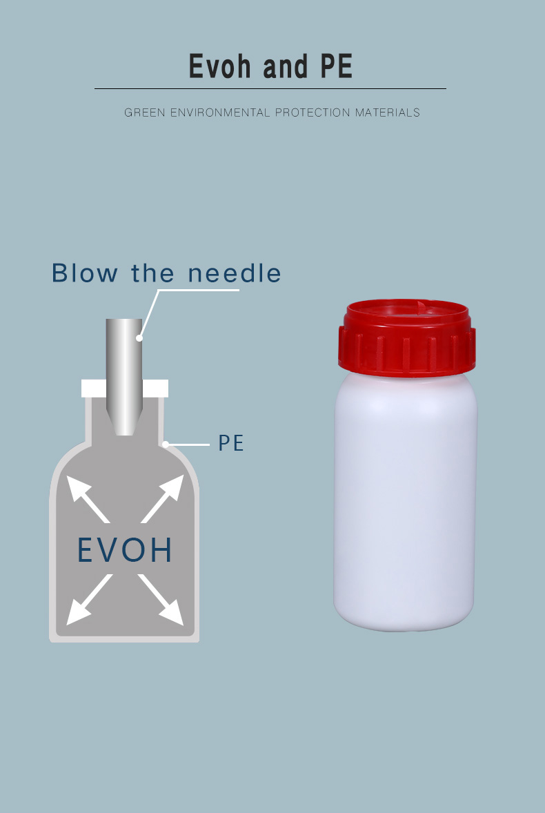 HDPE Plastic Bottle With Seal Lid For Chemical Solvents Packaging Other Agriculture