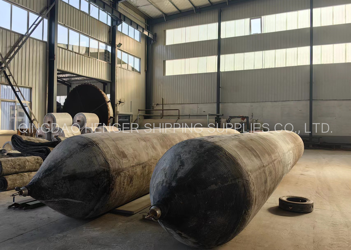 High Pressure Black Shiping Launching Heavy Lifting Inflatable Marine Rubber Airbag