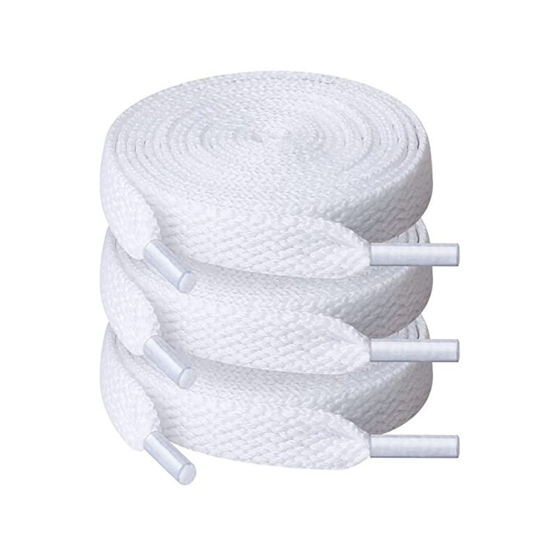 Factory Custom High Quality Colored Flat Fashion Polyester Shoelace For Shoes Sneakers