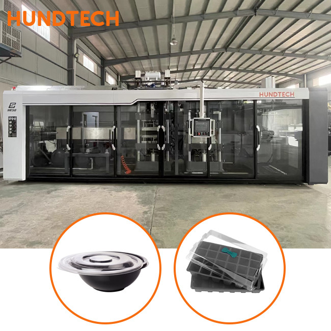Automatic Beverage Shops Industrial Thermoforming Machine 120KW HT720600