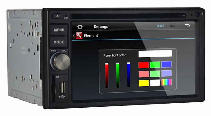 Ouchuangbo Auto GPS Radio Stereo Universal Car DVD Navi Multimedia Kit Android 4.2 System OCB-2816B