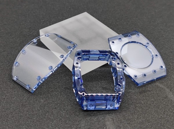 Colored Sapphire Crystal Watch Case For Large-Size Processing Work