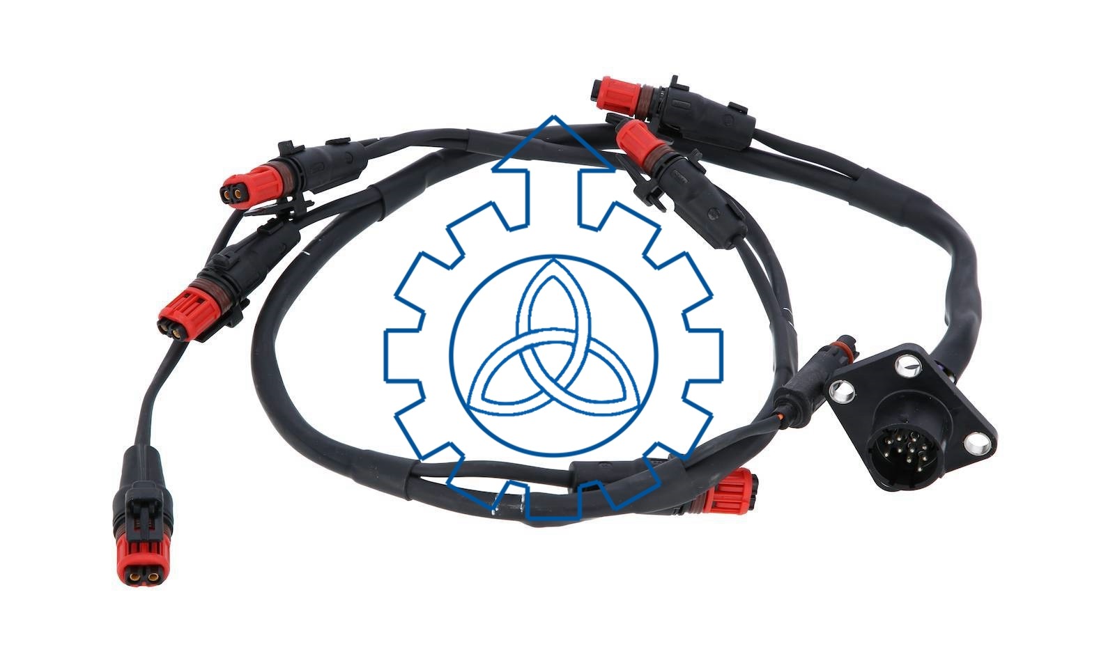 504389794 Truck Spare Parts Cable Harness 10 Pins For Injection Nozzle