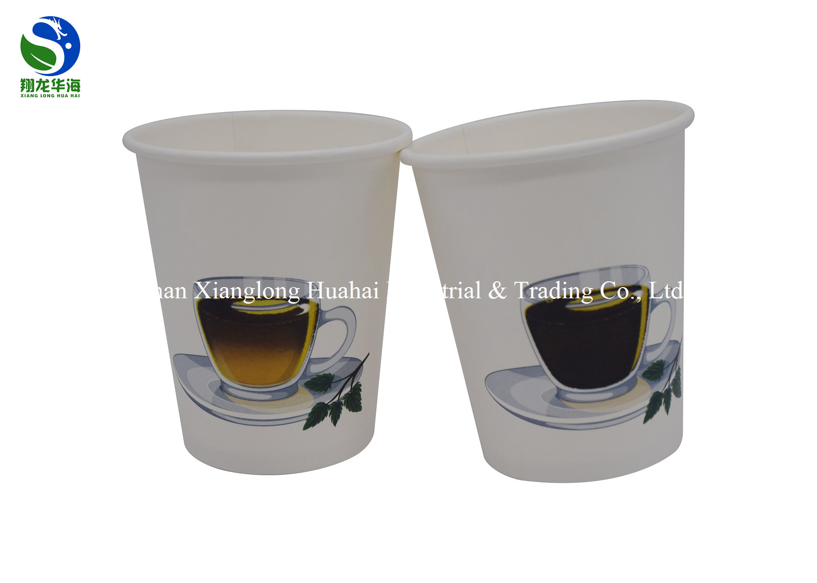 12 Oz Paper Soup Cups Disposable Change Color Single Wall Design FDA Passed