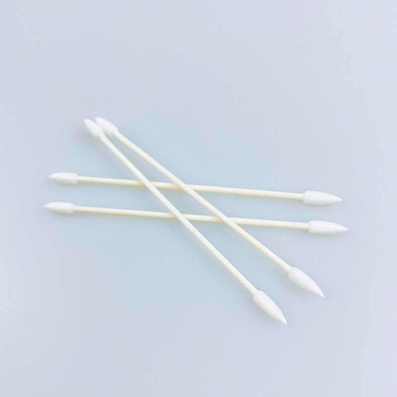 3MM Double Pointy Tipped Swab With Paper Stick Purified Cotton
