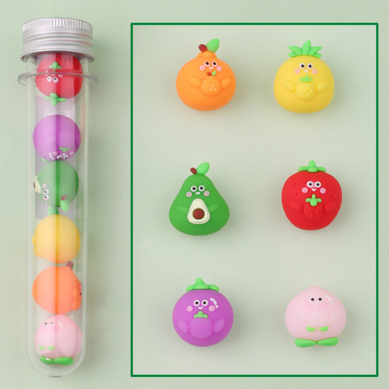 Sea Animal Fruit Cute Cartoon Pencil Erasers For Kids Classroom Prizes Party Staionery