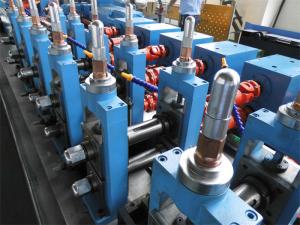 China Galvalized Steel ERW Pipe Making Machine Black Steel ERW Welded Pipe Mill Line HG 50 on sale